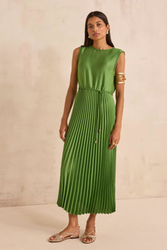 Picture of BELL PLEATED STRAIGHT DRESS